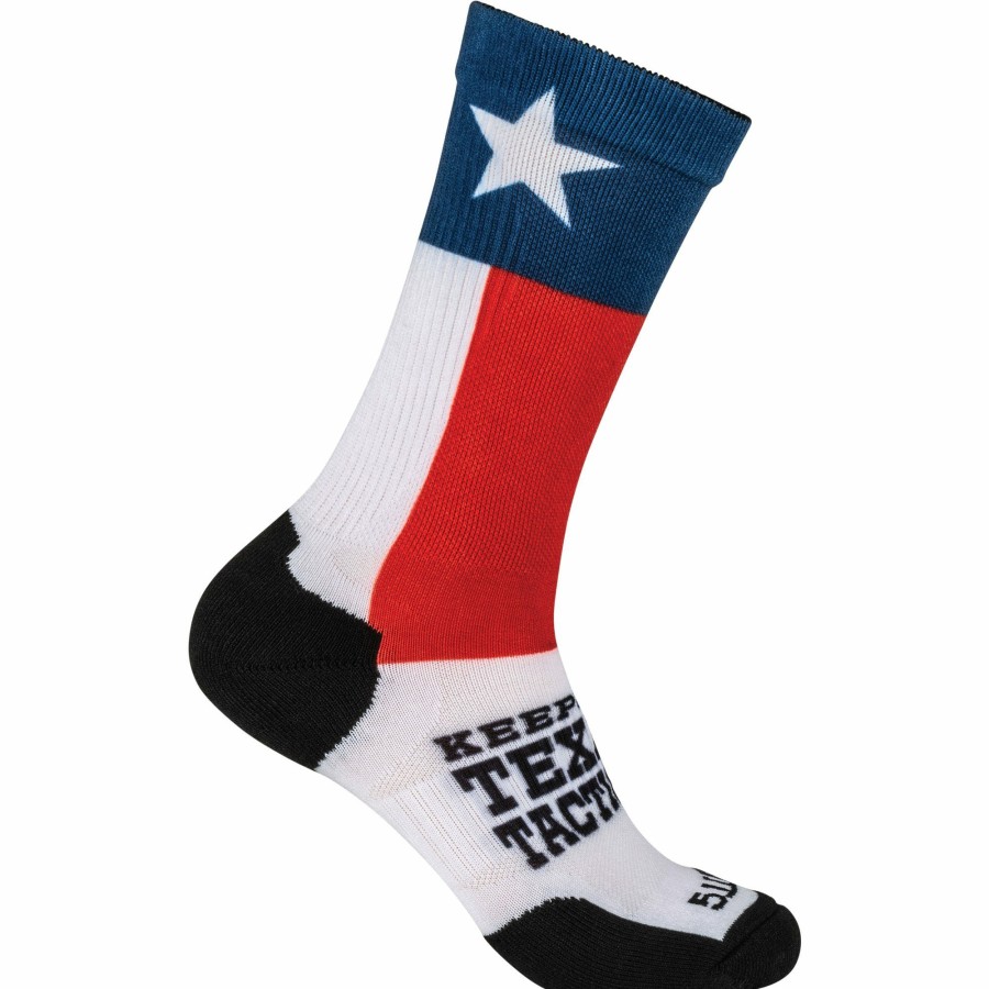 Footwear 5.11 Tactical Socks | Sock & Awe Crew Tactical Texas Multi