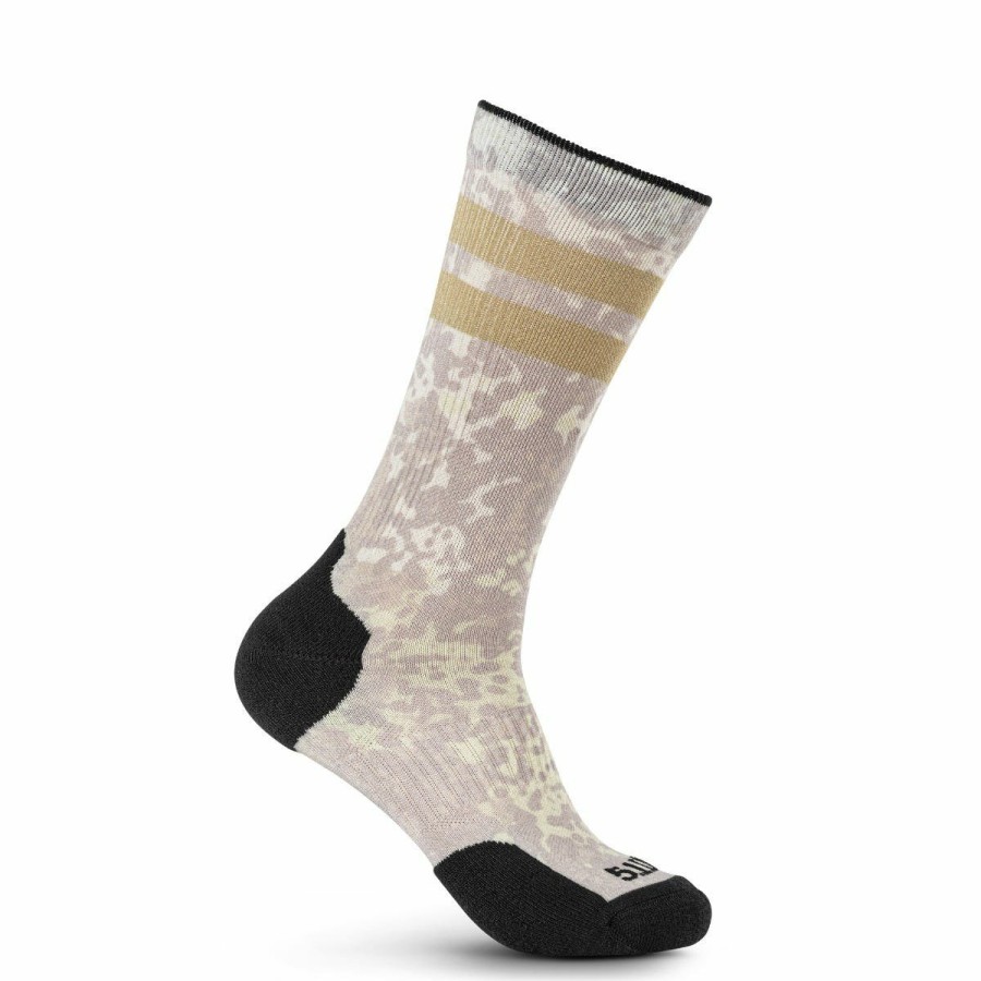 Footwear 5.11 Tactical Socks | Sock & Awe Crew Punctarn Badlands Tan