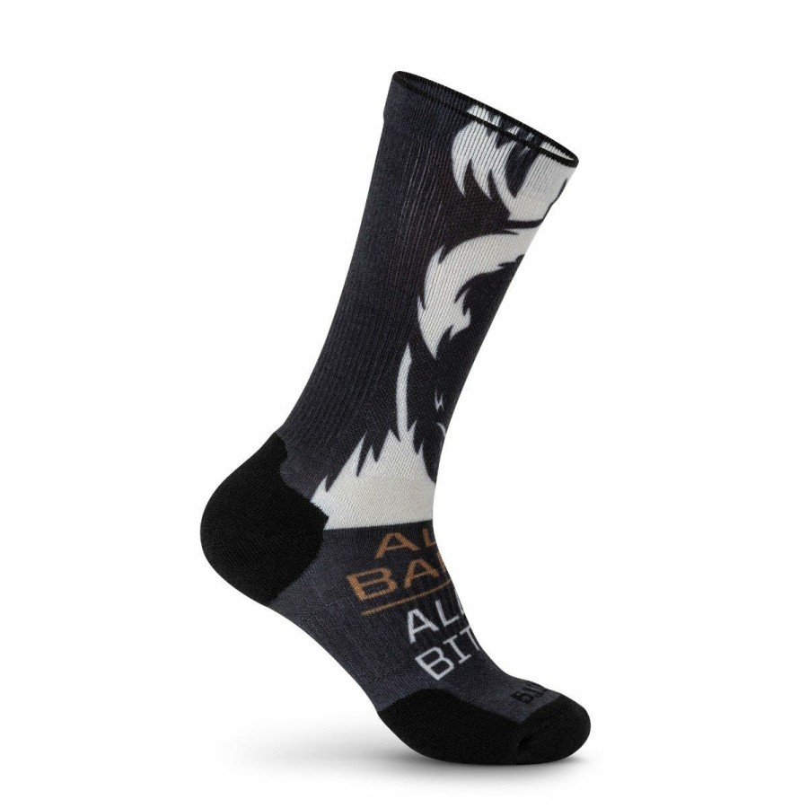 Accessories 5.11 Tactical Socks | Sock & Awe Crew All Bark Zoom Black