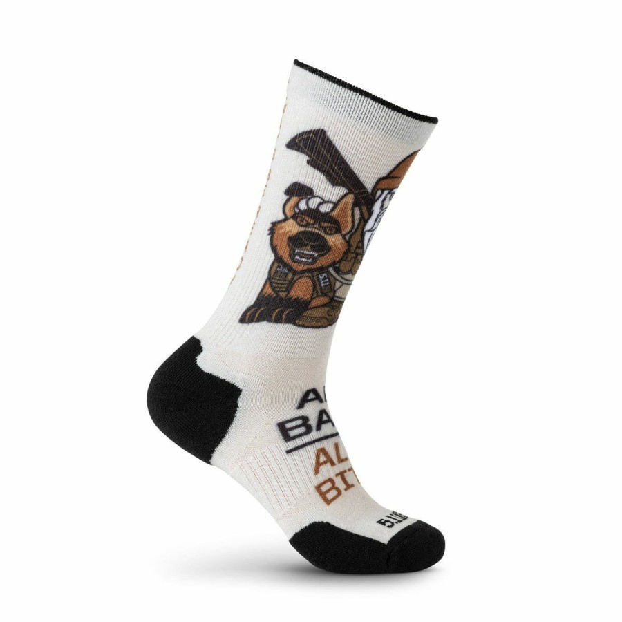 Accessories 5.11 Tactical Socks | Sock & Awe Crew K9 Gnome Sand Dune