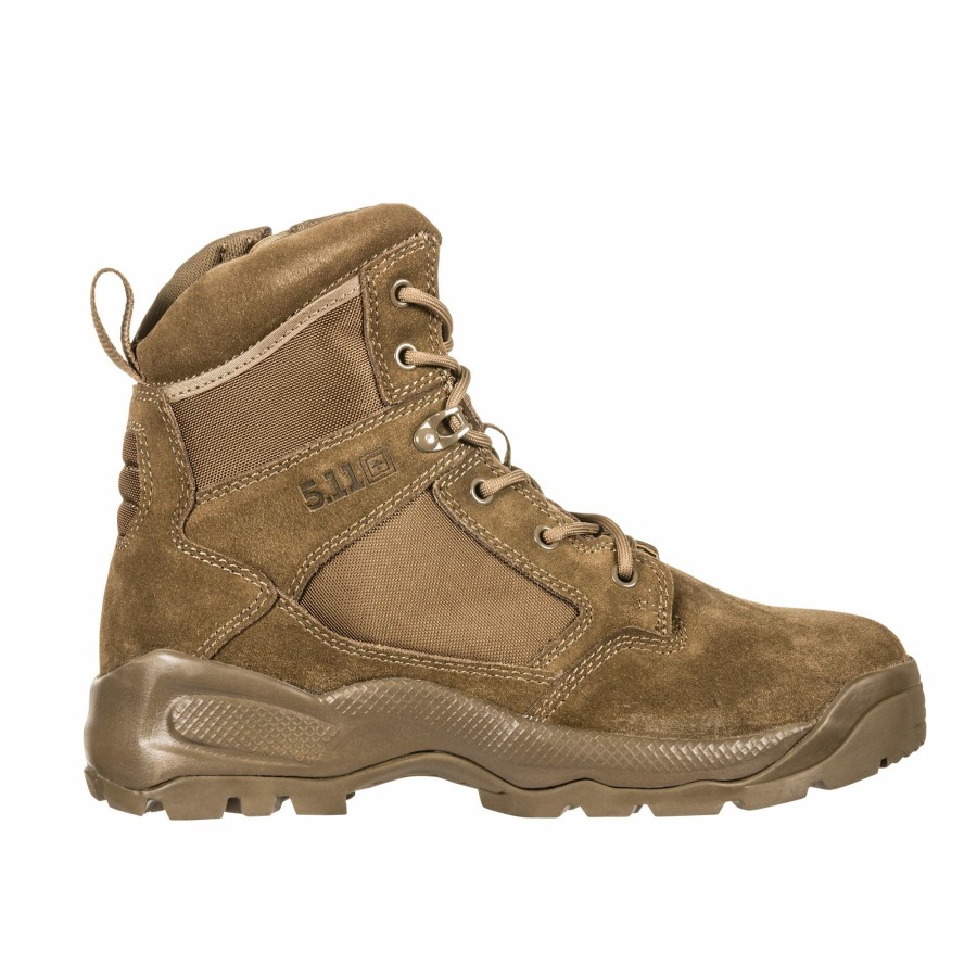 Footwear 5.11 Tactical Duty Boots | A.T.A.C.® 2.0 6" Side Zip Desert Dark Coyote