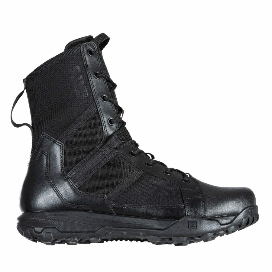 Professional 5.11 Tactical Boots | 5.11® A/T 8" Side Zip Boot Black