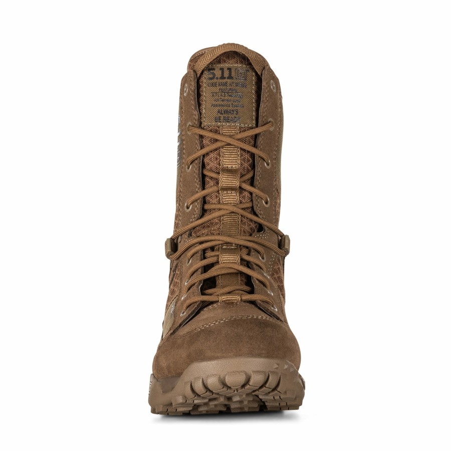 Footwear 5.11 Tactical Waterproof Boots | 5.11® A/T™ 8" Waterproof Non-Zip Boot Dark Coyote