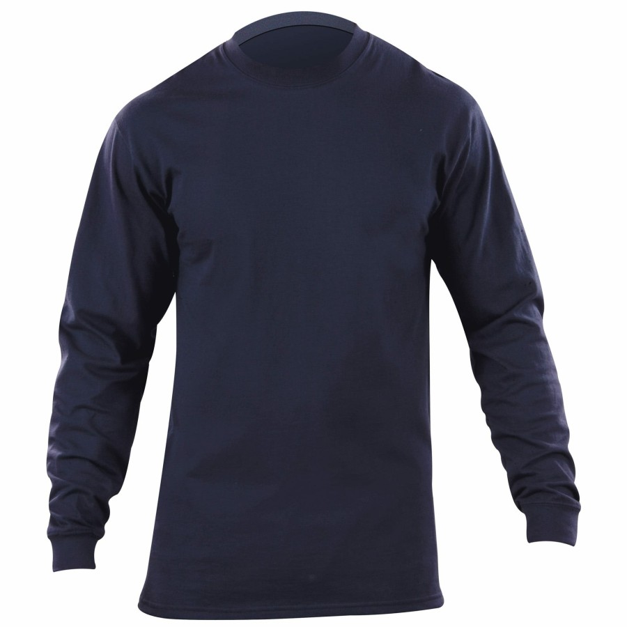 Professional 5.11 Tactical Uniforms | Station Wear Long Sleeve T-Shirt Fire Navy