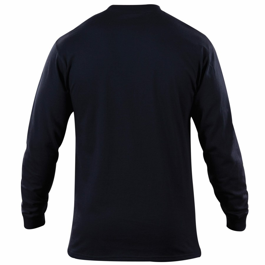 Professional 5.11 Tactical Uniforms | Station Wear Long Sleeve T-Shirt Fire Navy