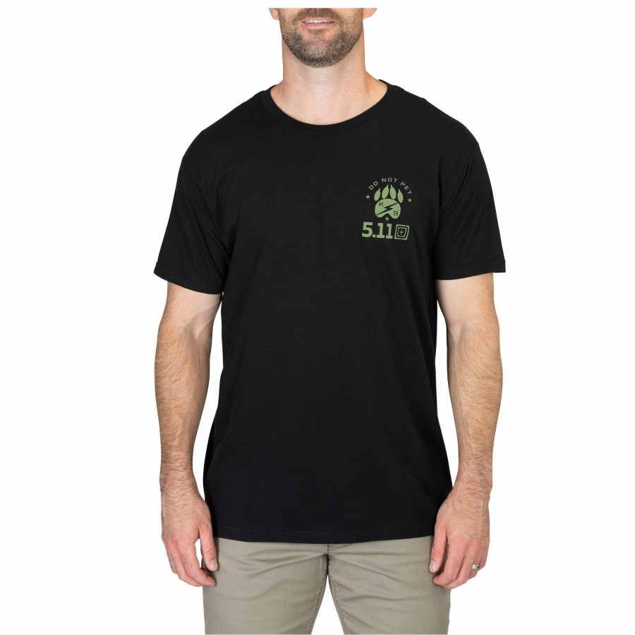 MEN'S 5.11 Tactical T-Shirts | K9 Do Not Pet Tee Black