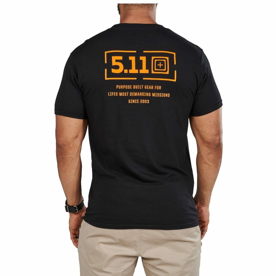 MEN'S 5.11 Tactical T-Shirts | Mission Tee 2.0 Black