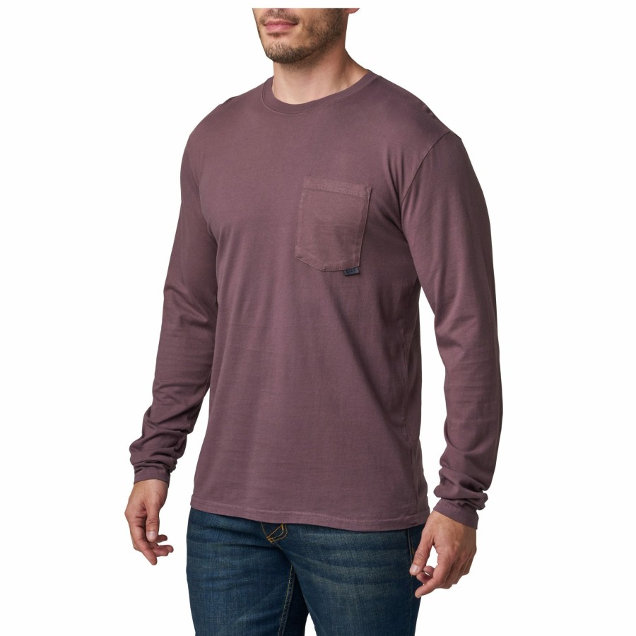 MEN'S 5.11 Tactical T-Shirts | Elite Long Sleeve Pocket Tee