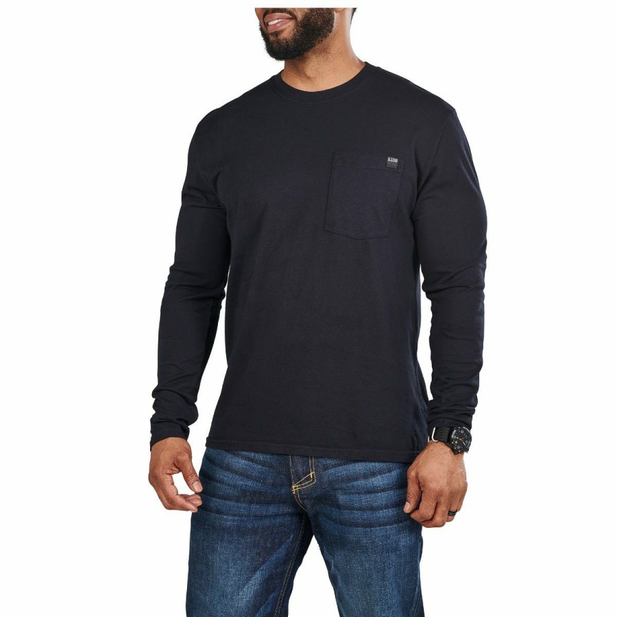 MEN'S 5.11 Tactical T-Shirts | Elite Long Sleeve Pocket Tee