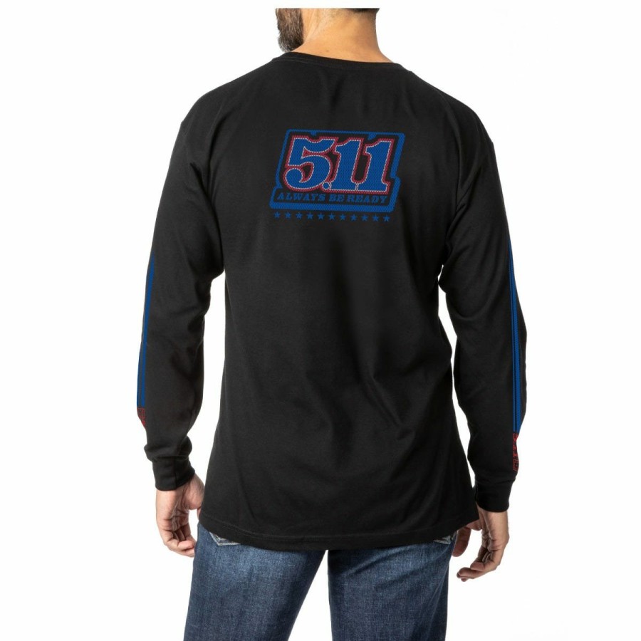 MEN'S 5.11 Tactical T-Shirts | Number Plate Long Sleeve Tee