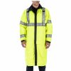 Professional 5.11 Tactical Uniforms | Reversible Hi-Vis Rain Coat Black