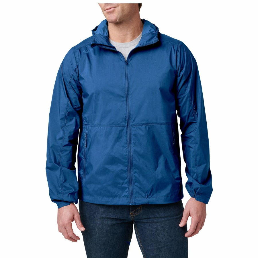 MEN'S 5.11 Tactical Jackets & Vests | Packable Windbreaker Ensign Blue