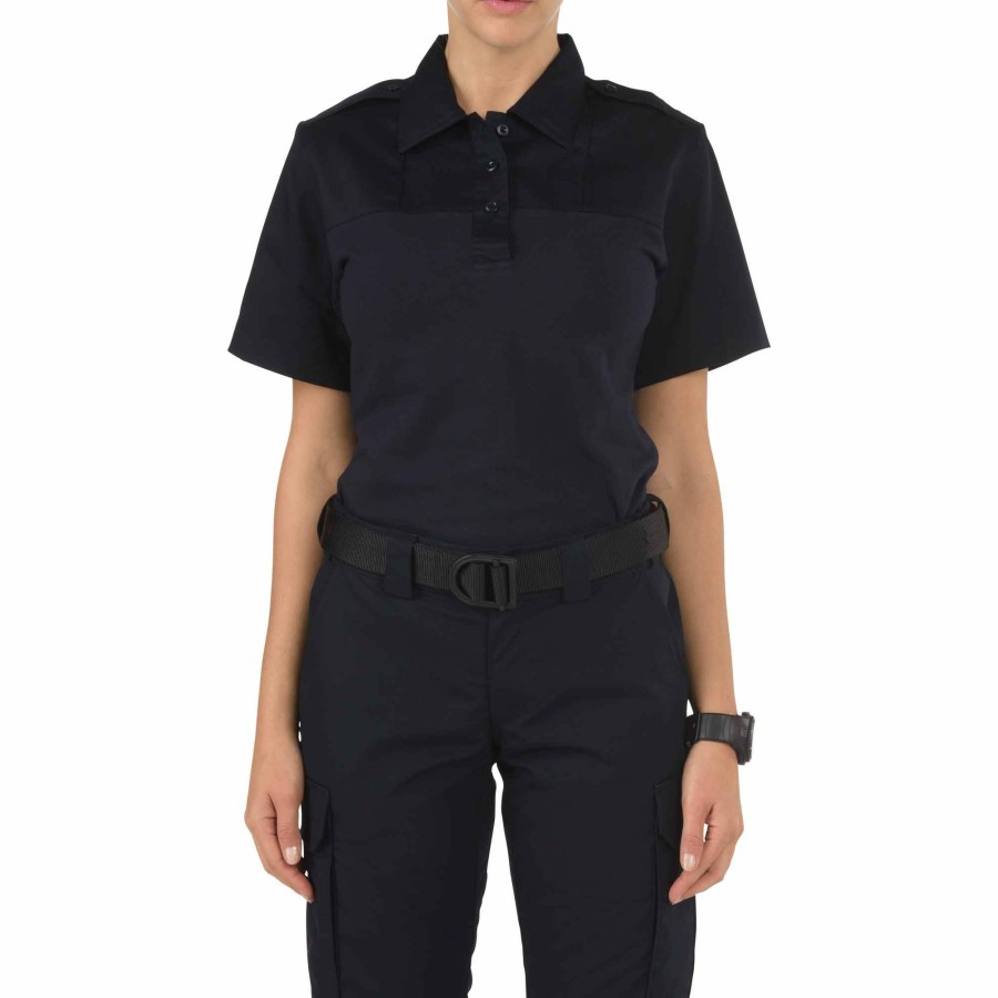 Professional 5.11 Tactical Uniform Shirts | Women'S Rapid Pdu® Short Sleeve Shirt Midnight Navy