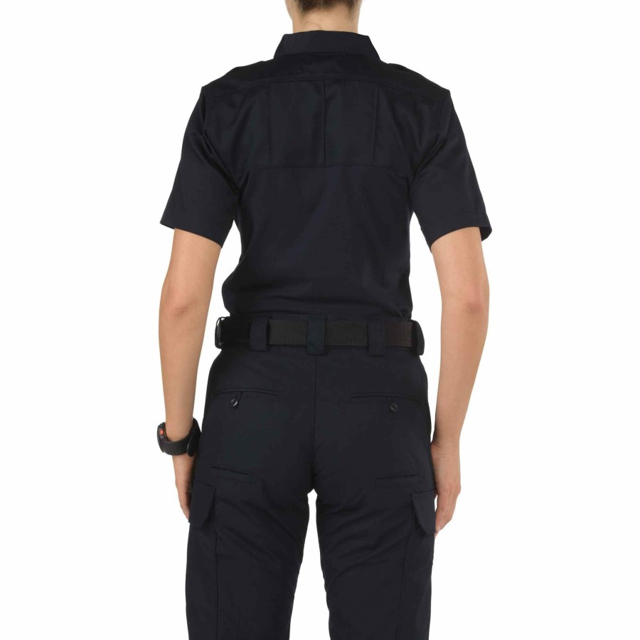 Professional 5.11 Tactical Uniform Shirts | Women'S Rapid Pdu® Short Sleeve Shirt Midnight Navy