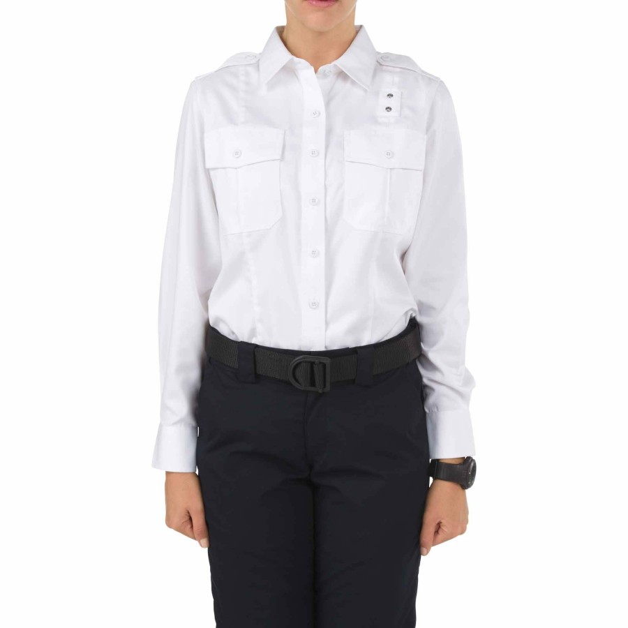 Professional 5.11 Tactical Uniform Shirts | Women'S Twill Pdu® Class-A Long Sleeve Shirt