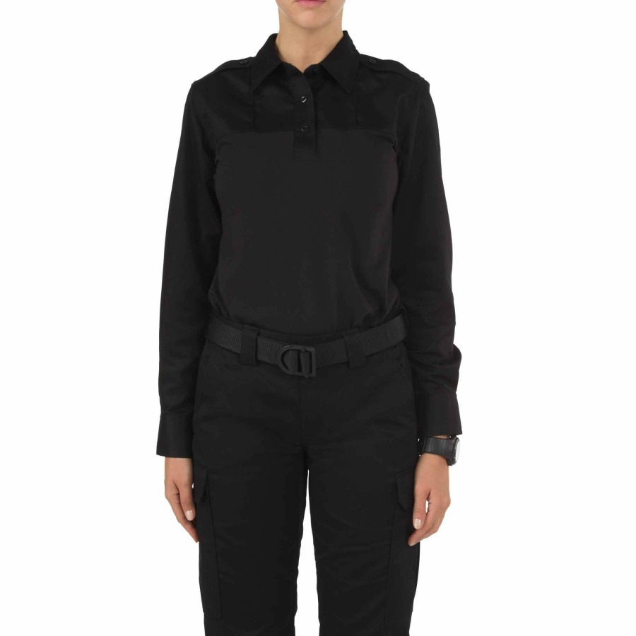 WOMEN'S 5.11 Tactical Button-Ups | Women'S Rapid Pdu® Long Sleeve Shirt Black