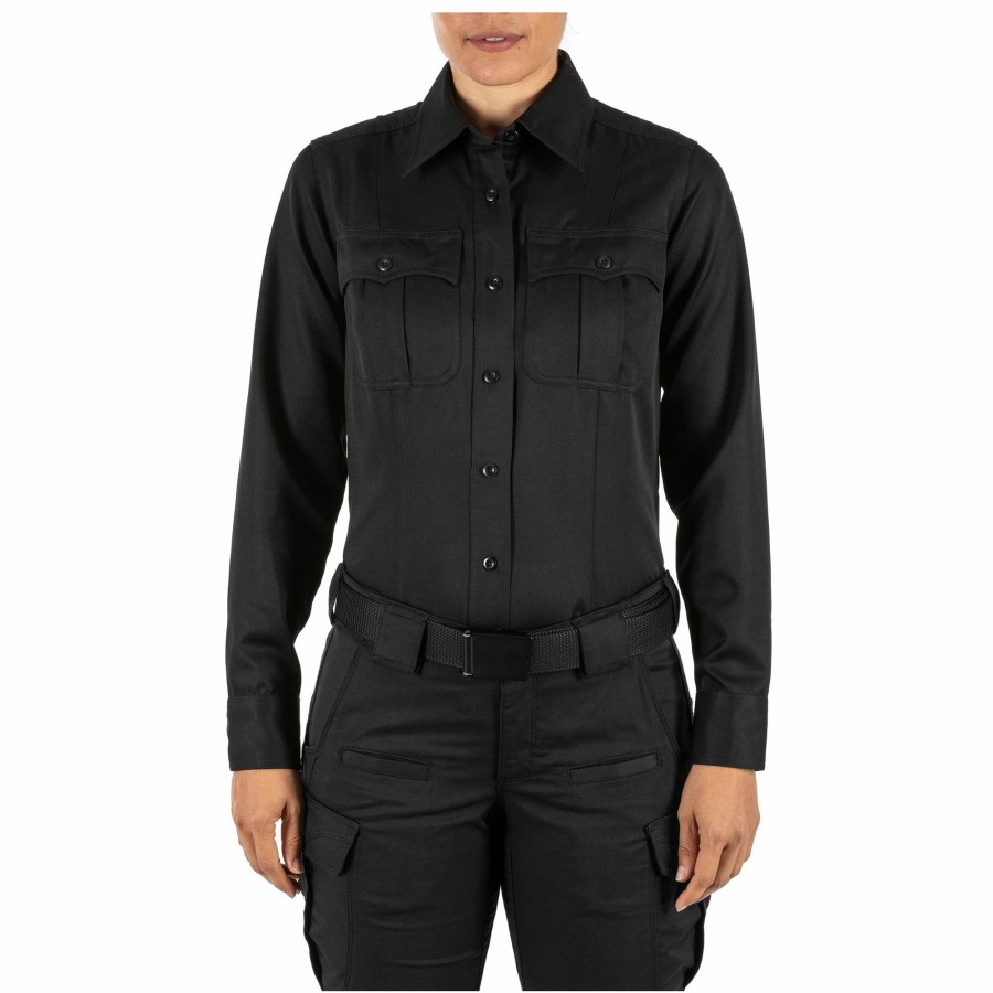 Professional 5.11 Tactical Uniform Shirts | Women'S Class A Fast-Tac® Twill Long Sleeve Shirt