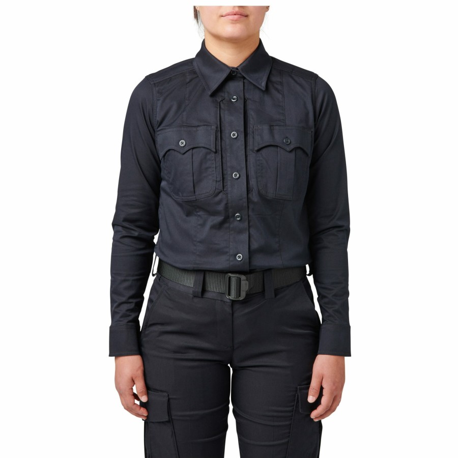 Professional 5.11 Tactical Uniform Shirts | Women'S 5.11 Stryke® Pdu® Twill Class B Long Sleeve Shirt