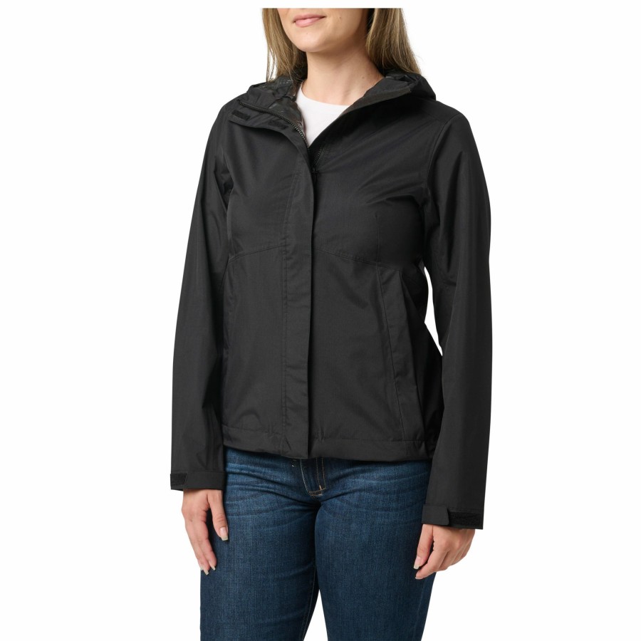 WOMEN'S 5.11 Tactical Jackets & Vests | Women'S Adventure 2.5L Rain Shell Trekking Green