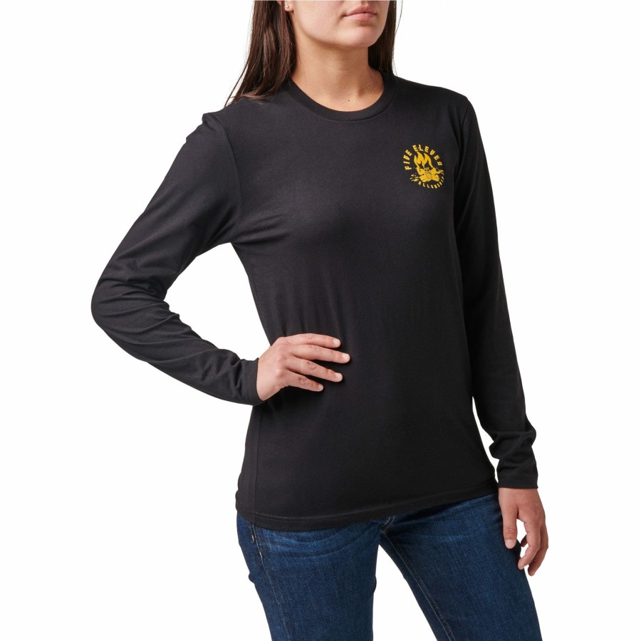 WOMEN'S 5.11 Tactical Tees & Tanks | Women'S Fellowship Long Sleeve Tee Black