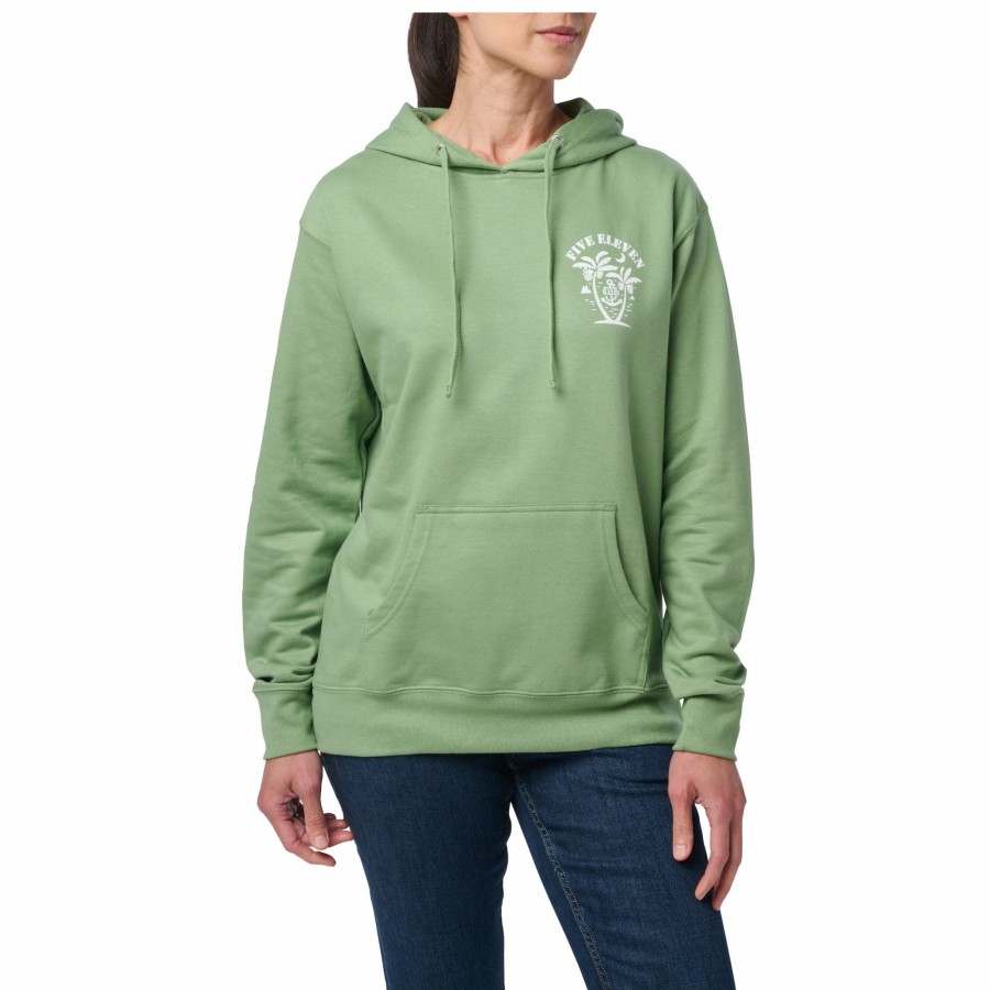 WOMEN'S 5.11 Tactical Pullovers & Hoodies | Women'S Island & Anchors Hoodie Desert Sage