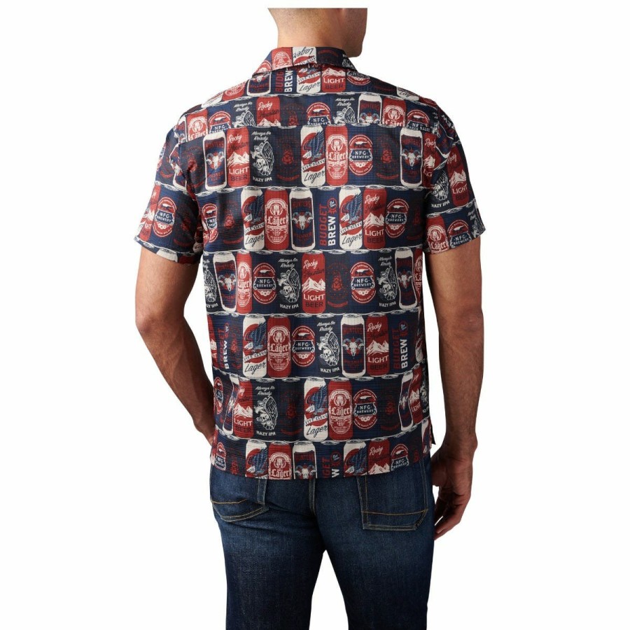 MEN'S 5.11 Tactical Button Ups | 99 Cans Of Beer Short Sleeve Shirt