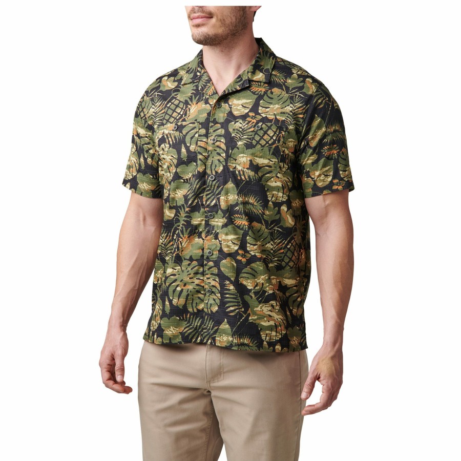 MEN'S 5.11 Tactical Button Ups | Gyver Camo Short Sleeve Shirt