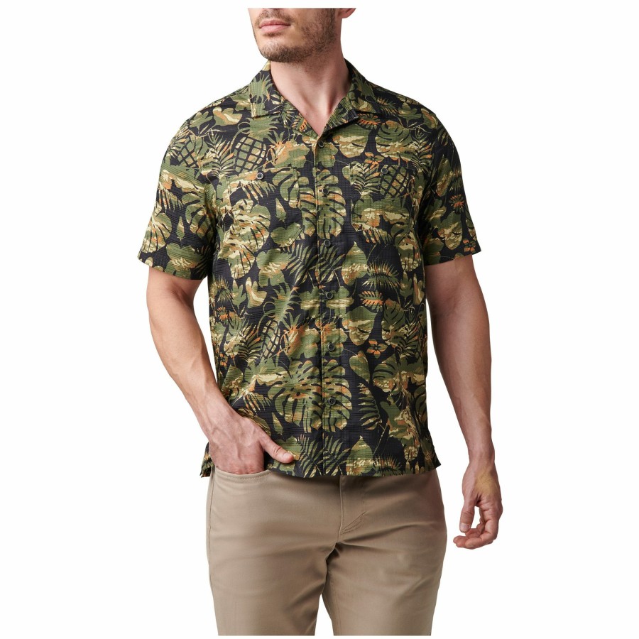 MEN'S 5.11 Tactical Button Ups | Gyver Camo Short Sleeve Shirt