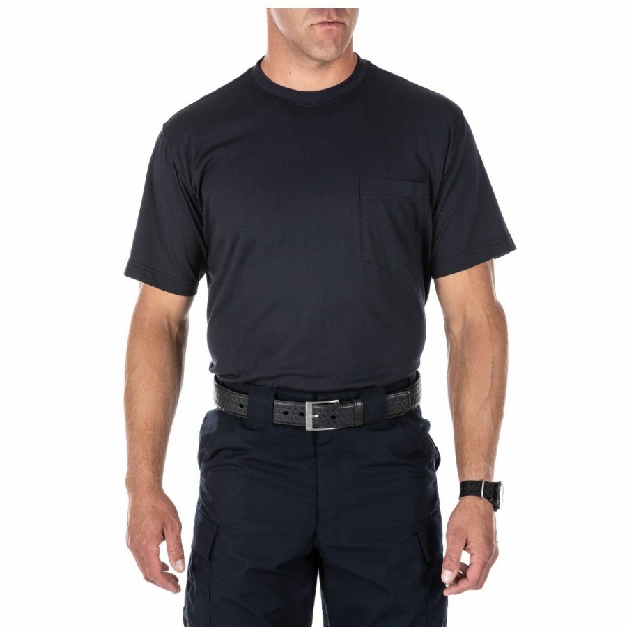 Professional 5.11 Tactical Uniforms | Professional Pocketed T-Shirt Fire Navy