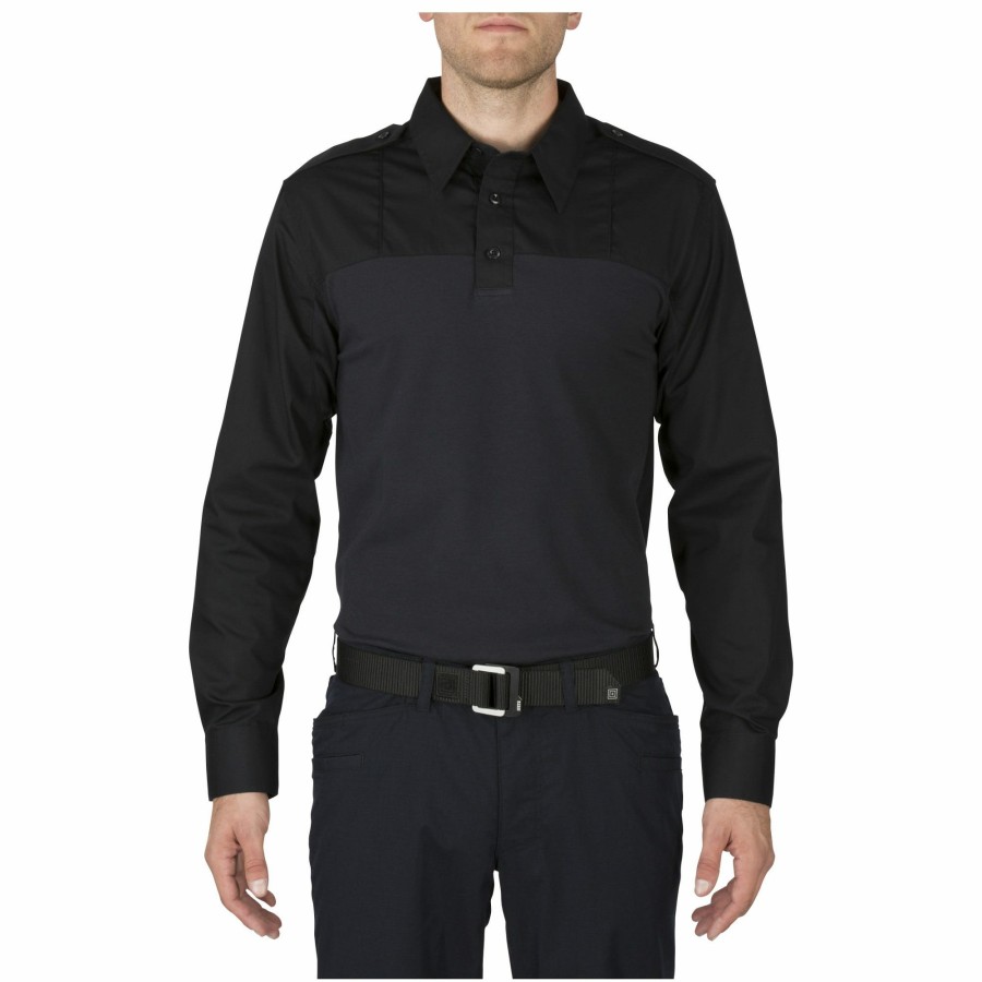 Professional 5.11 Tactical Uniform Shirts | Taclite® Pdu™ Rapid Long Sleeve Shirt Midnight Navy