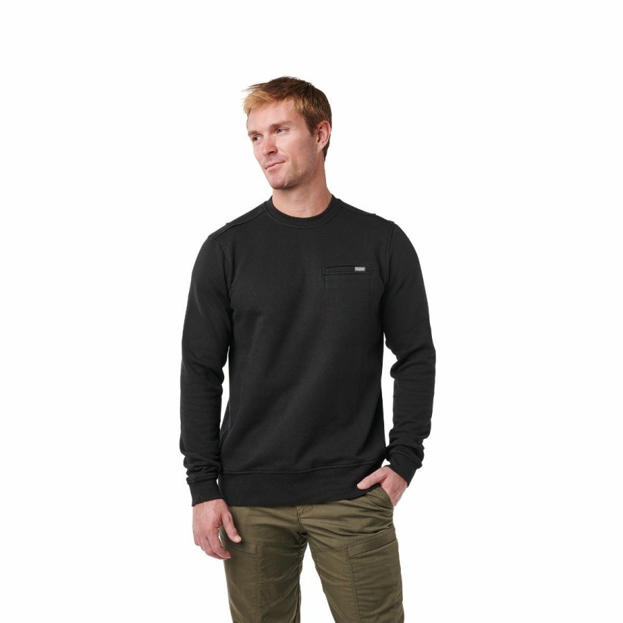 MEN'S 5.11 Tactical Pullovers & Hoodies | Engage Fleece Crew Black