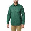 MEN'S 5.11 Tactical Button Ups | Gunner Solid Long Sleeve Shirt Trekking Green