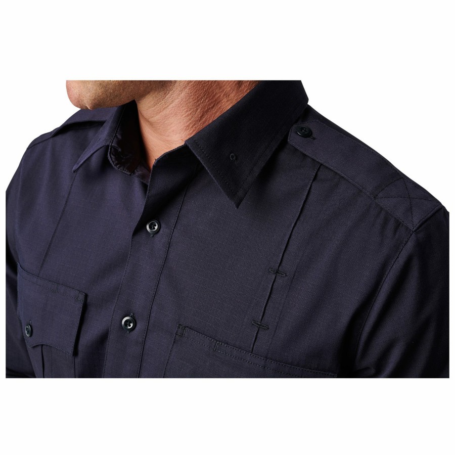 Professional 5.11 Tactical Uniform Shirts | Nypd Stryke Ripstop Long Sleeve Shirt Nypd Navy