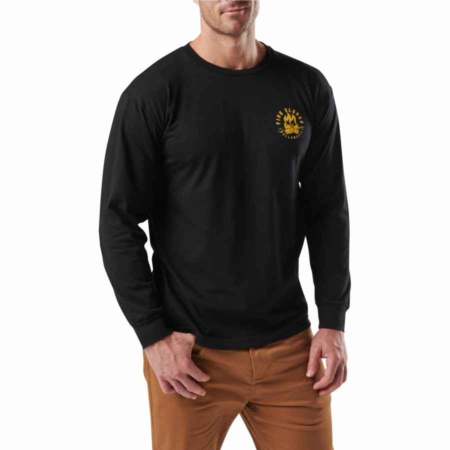 MEN'S 5.11 Tactical T-Shirts | Fellowship Long Sleeve Tee Black