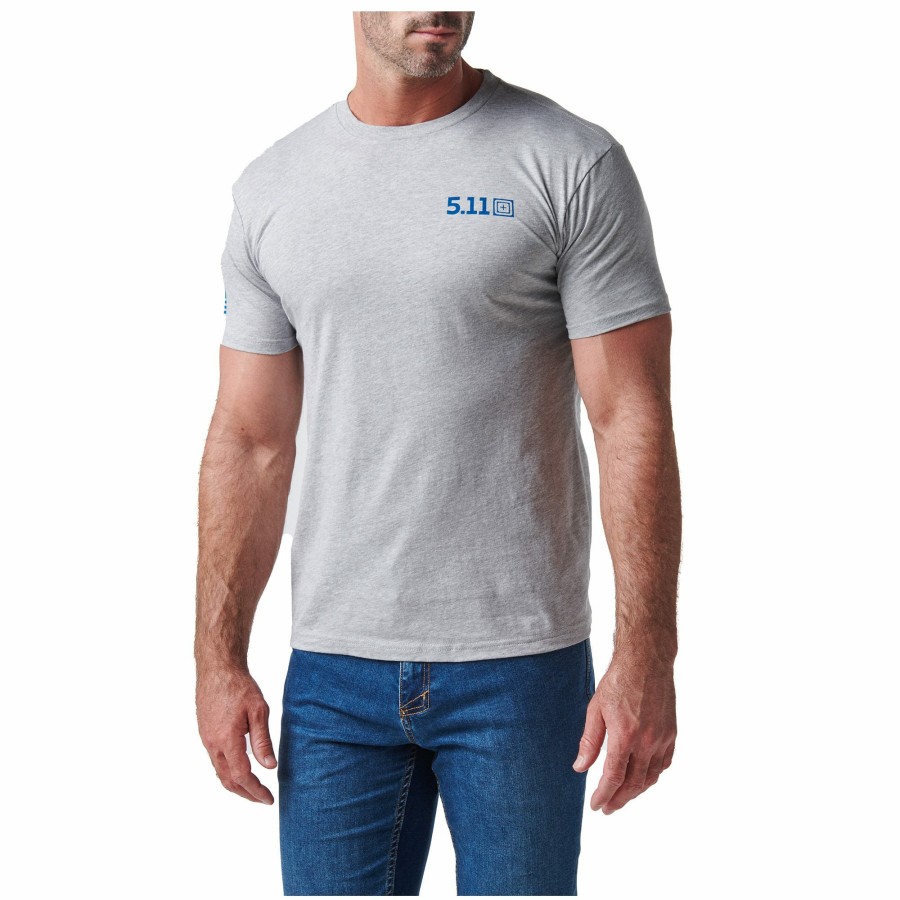 MEN'S 5.11 Tactical T-Shirts | Proud Patriots Tee Heather Gray