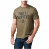 MEN'S 5.11 Tactical T-Shirts | You'Ll Survive Tee Ranger Green