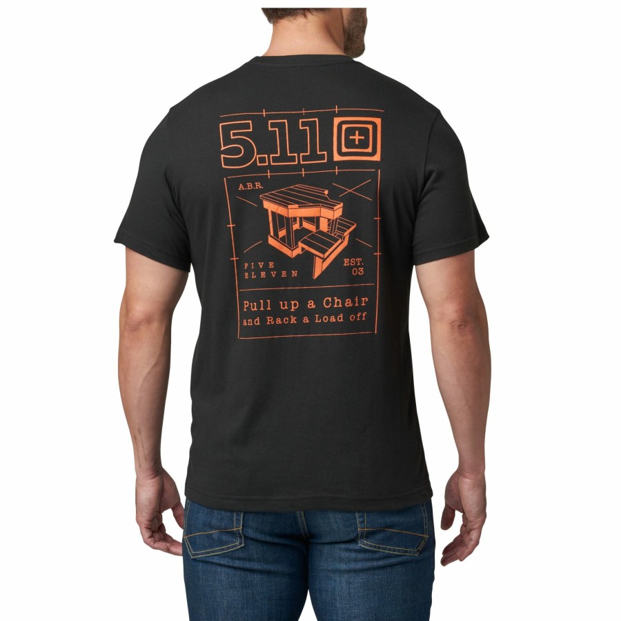 MEN'S 5.11 Tactical T-Shirts | Pull Up A Chair Tee Black