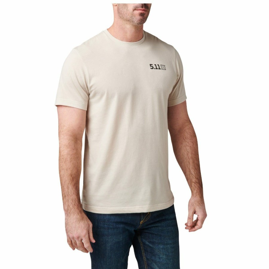 MEN'S 5.11 Tactical T-Shirts | Alpha Acorn Tee Sand Dune