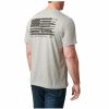 MEN'S 5.11 Tactical T-Shirts | Barrel Banner Tee Heather Gray