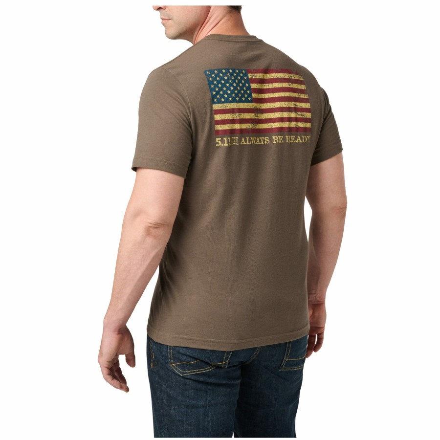 MEN'S 5.11 Tactical T-Shirts | Classic American Flag Tee