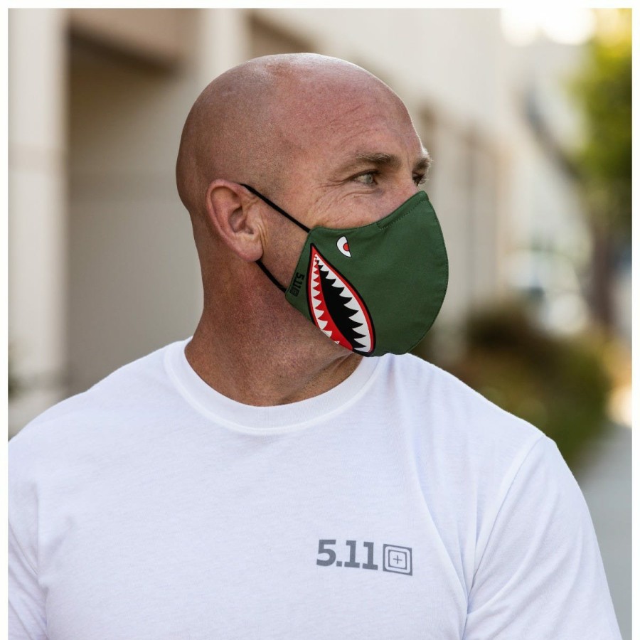 Accessories 5.11 Tactical Face Masks | Comfort Mask - 2 Pack Printed Green